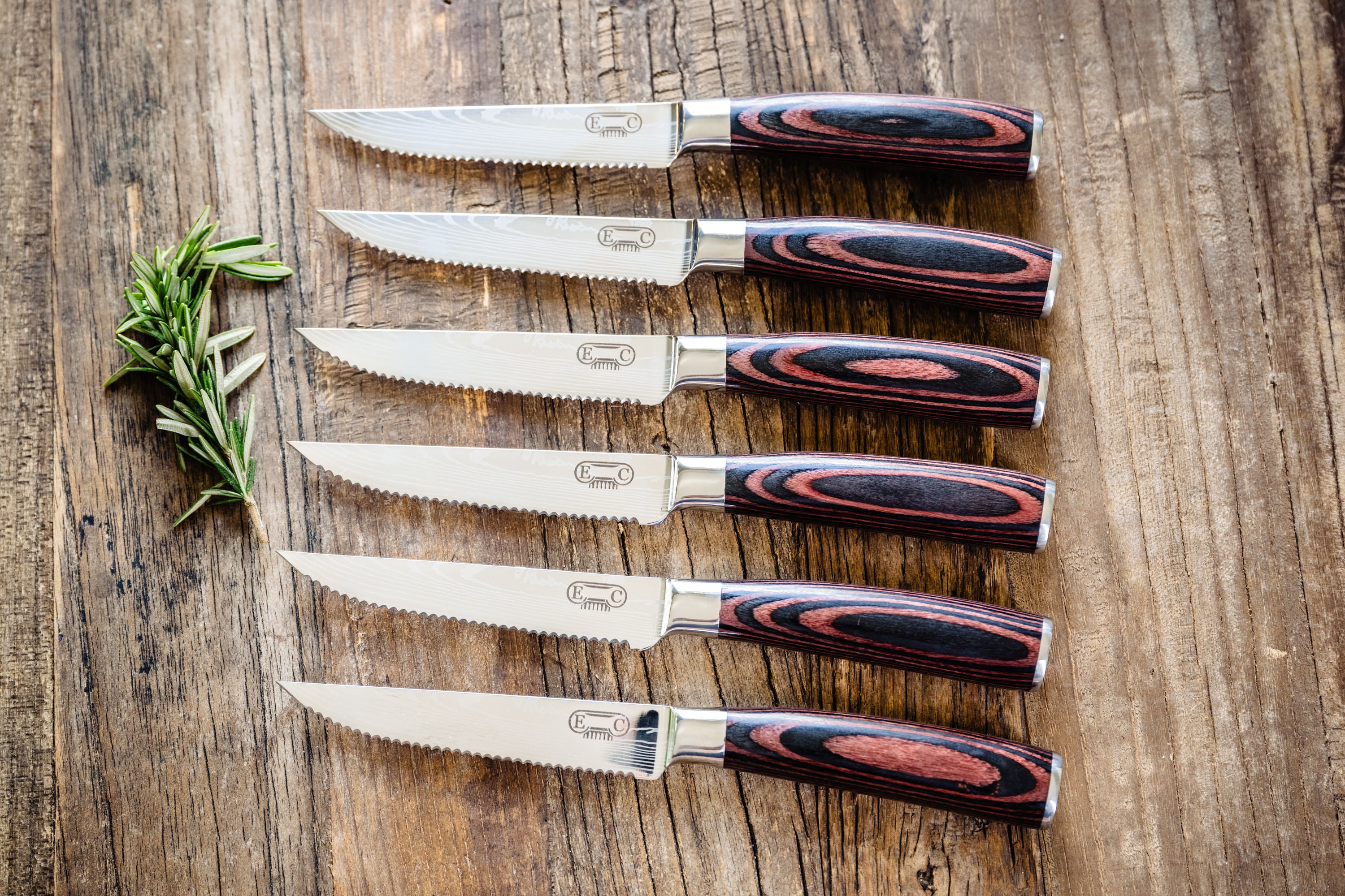 Majesty Series — Damascus Steak Knife Set (Set of 6)