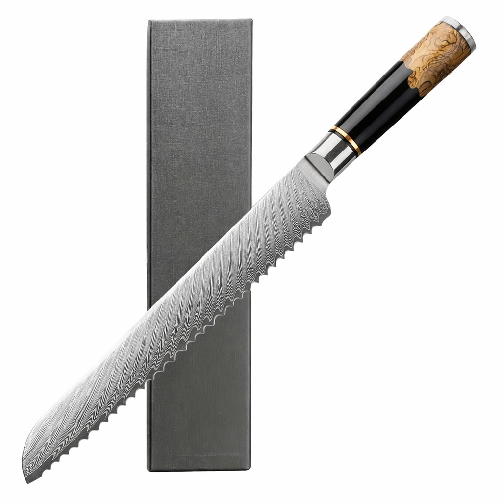 Tidal Black – 8" Bread Knife