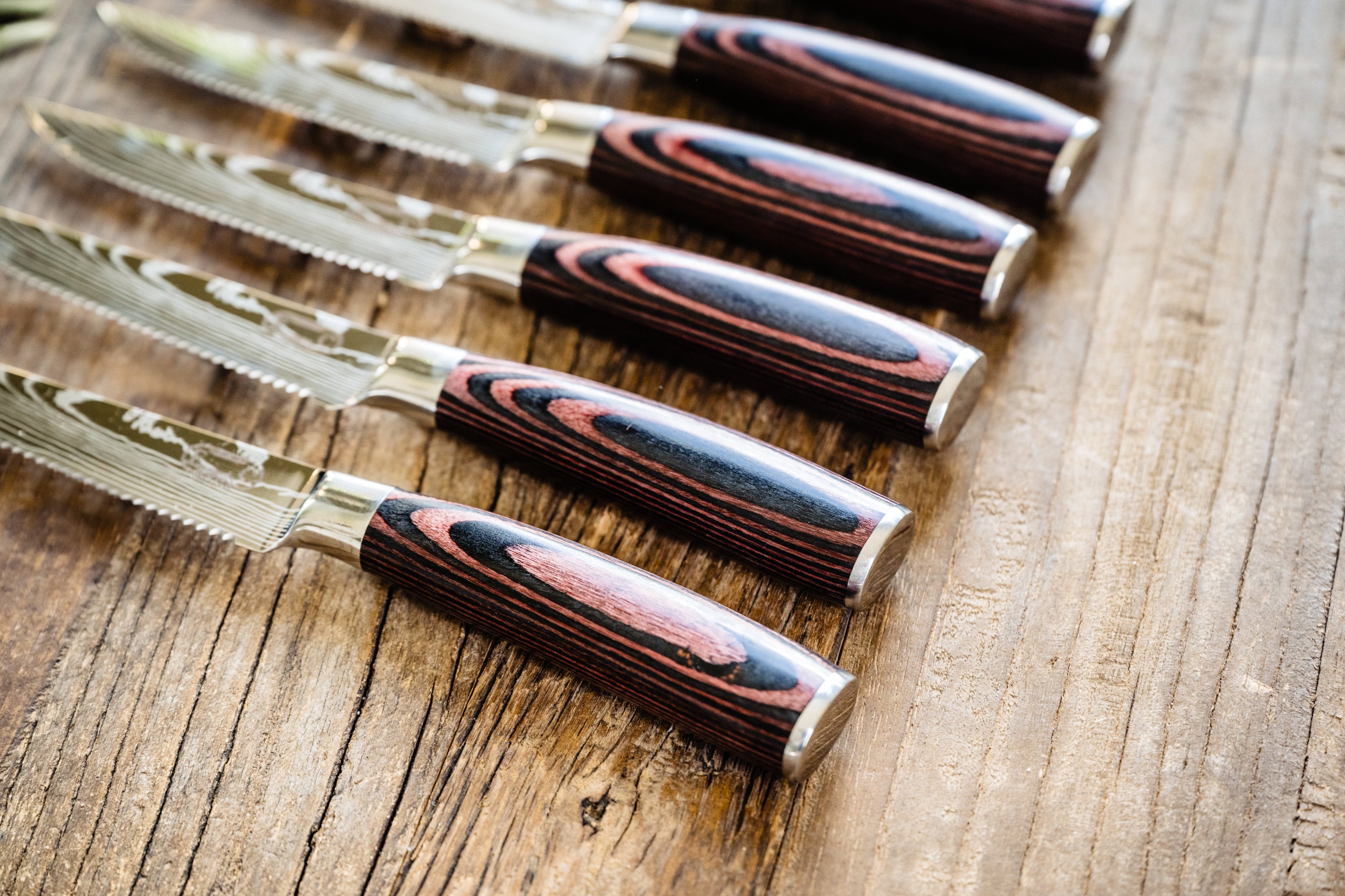 Majesty Series — Damascus Steak Knife Set (Set of 6)