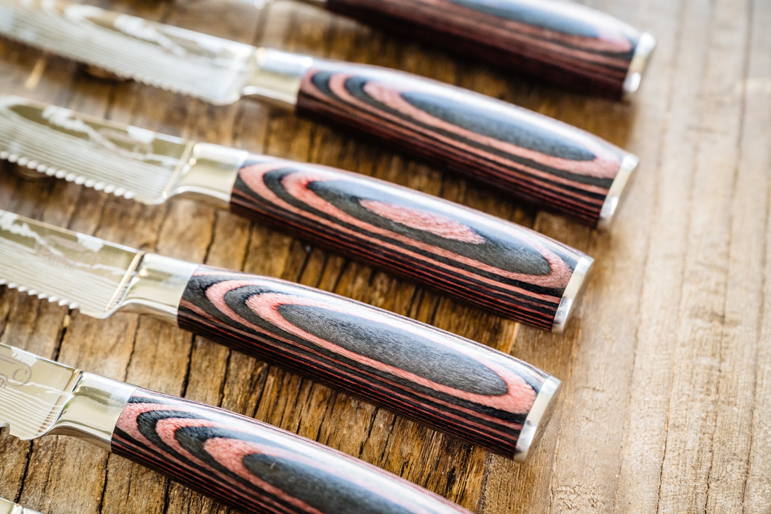 Majesty Series — Damascus Steak Knife Set (Set of 6)