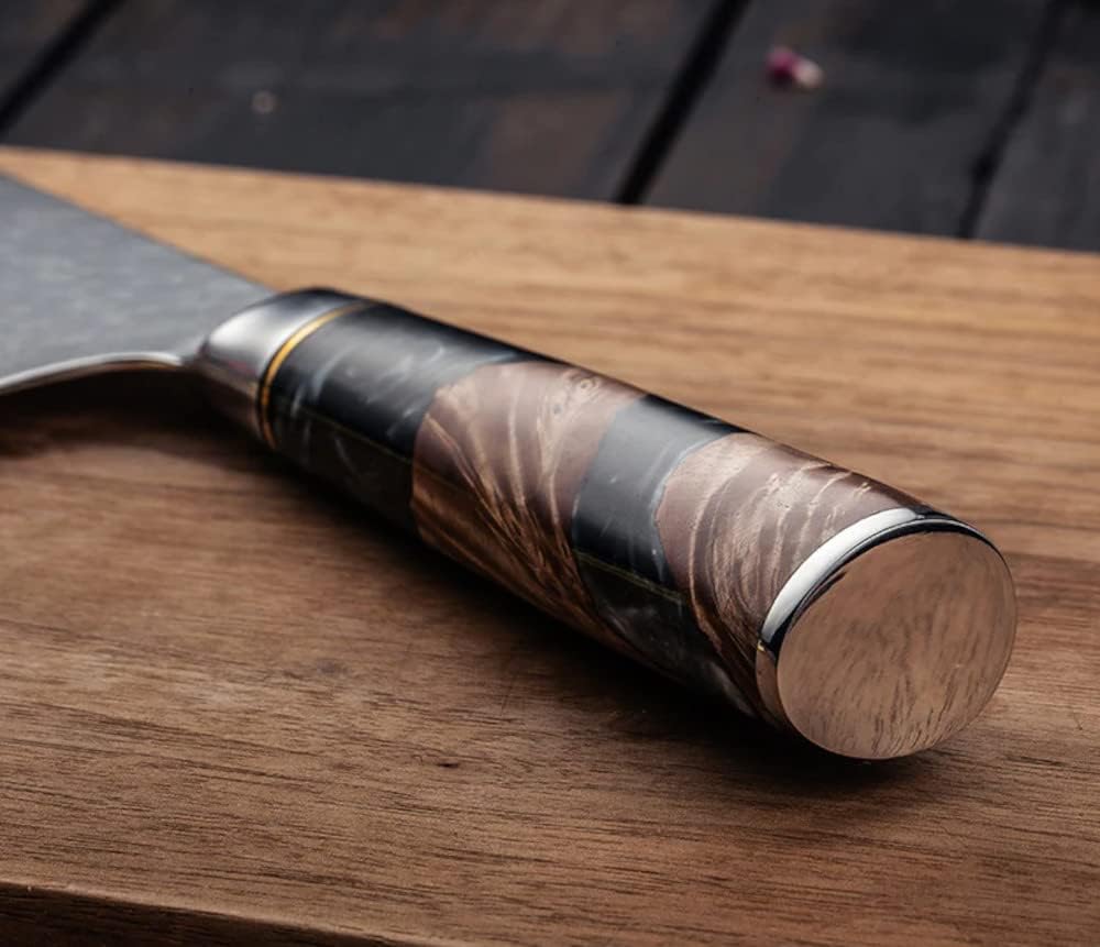 Tidal Black 8pc Damascus Knife Set